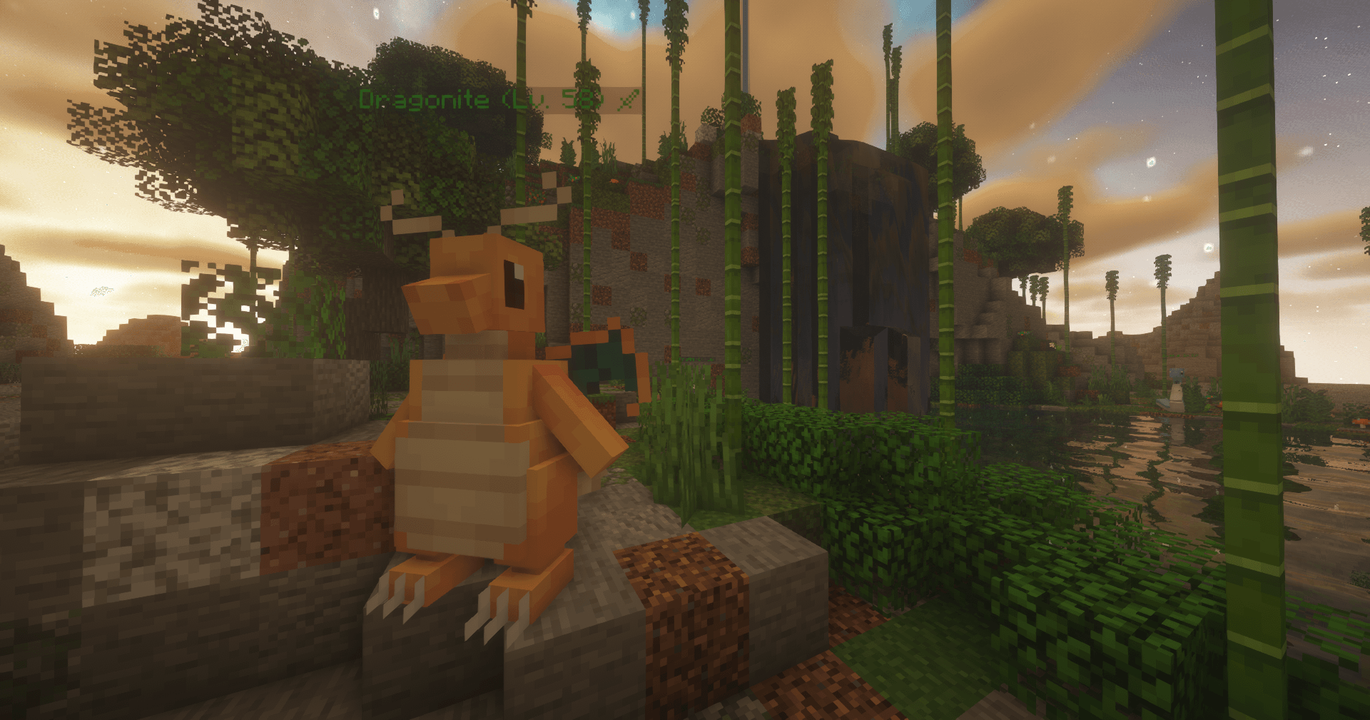 Pokemon Dragonite w Minecraft