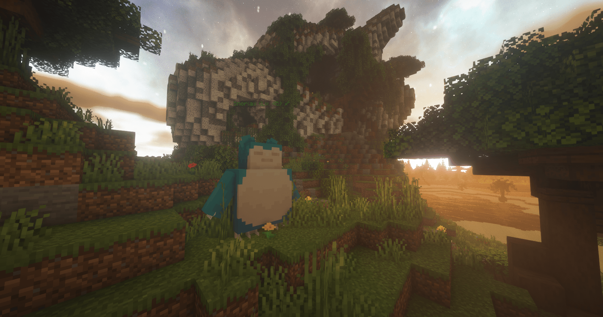 Pokemon Snorlax w Minecraft